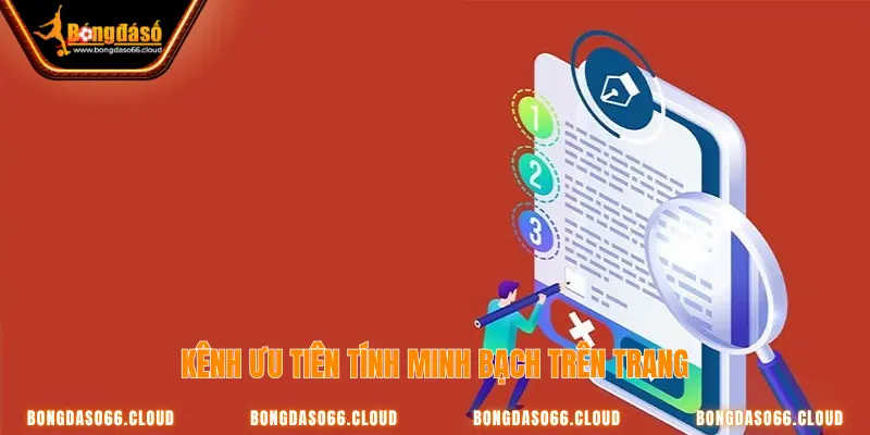 điều khoản minh bạch tại Bongdaso